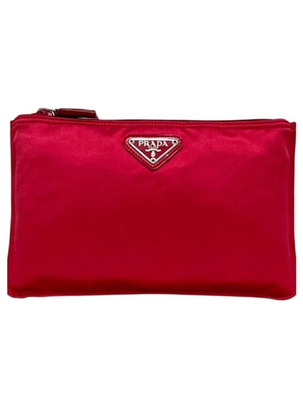 Prada Pouch Case 59 Satin Raso Vermiglio Shocking Pink